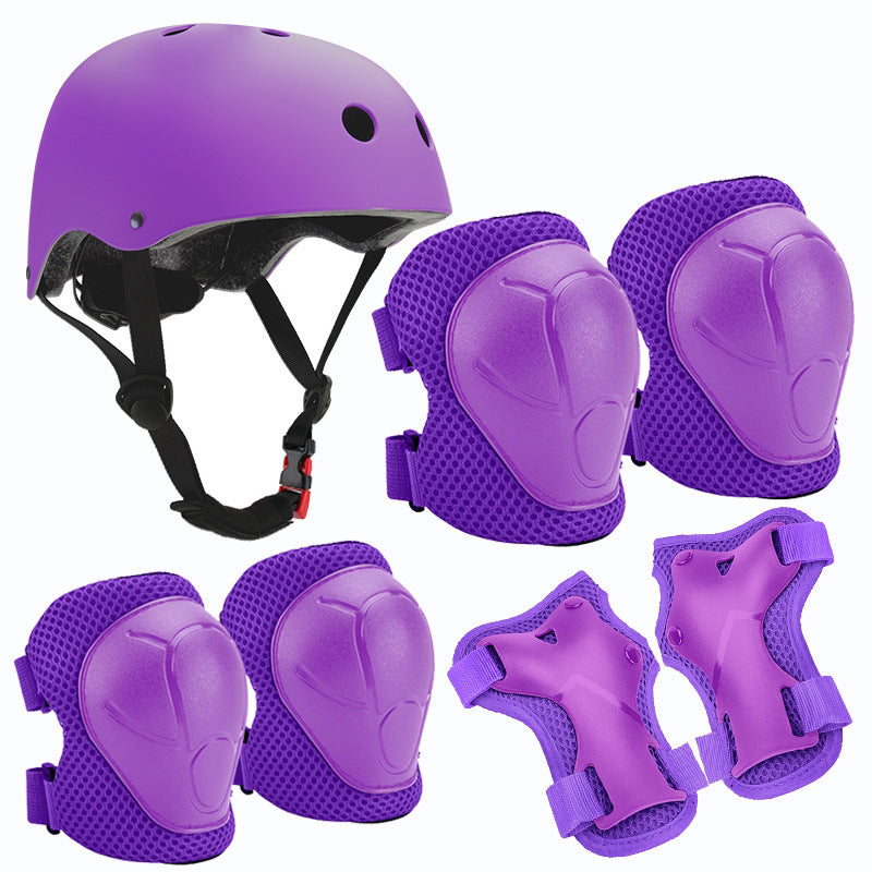 Kids Knee, Elbow and Helmet Protection Set