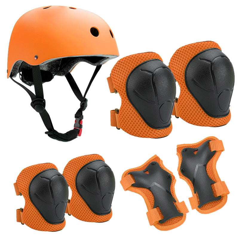 Kids Knee, Elbow and Helmet Protection Set